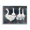 Stupell Industries Gaggle of White Geese Vintage Farm Bird Animals Framed Wall Art